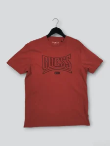 Guess Red Logo Tee
