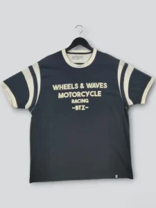Wheels & Waves Black Graphic Tee