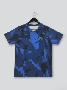 Armani Exchange Blue Graphic Tee